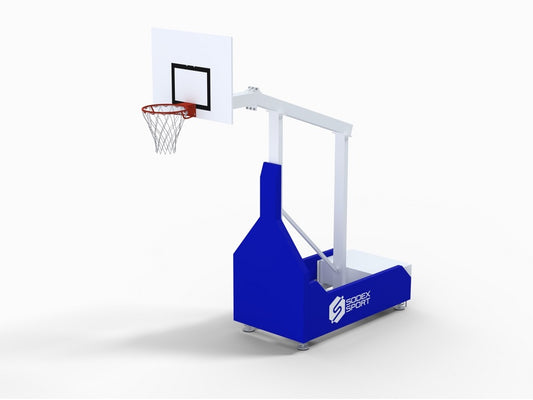 But de basket extérieur mobile, non-pliable, 3x3, déport 1.20m