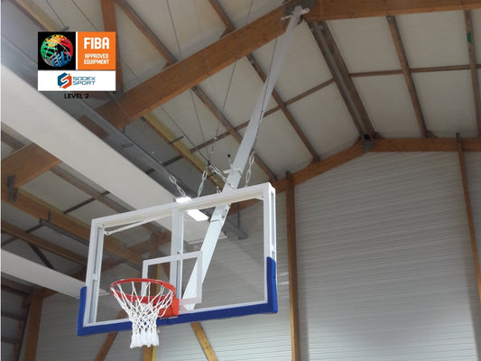 But de basket charpente avec cadre mini maxi - Certifié FIBA 5x5 Niveau 2
