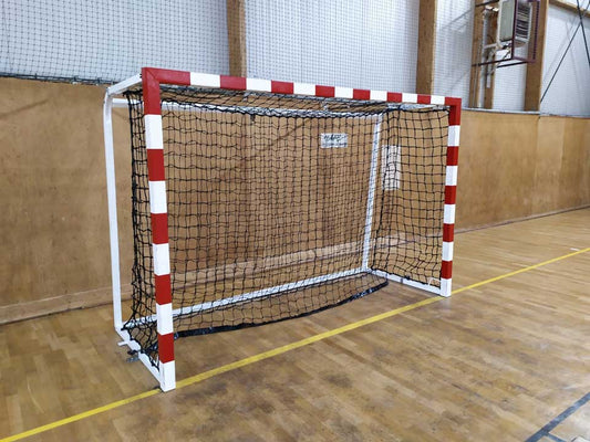 Buts de handball monobloc compétition mobile en acier galvanisé, arrière 50x50