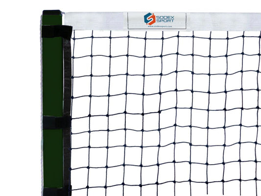 Filet de pickleball câblé Ø2mm, maille simple 48mm avec bande PVC