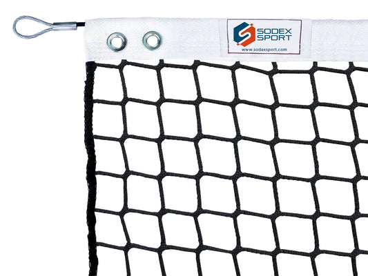 Filet de tennis tressé Ø3mm, maille simple, sans noeud