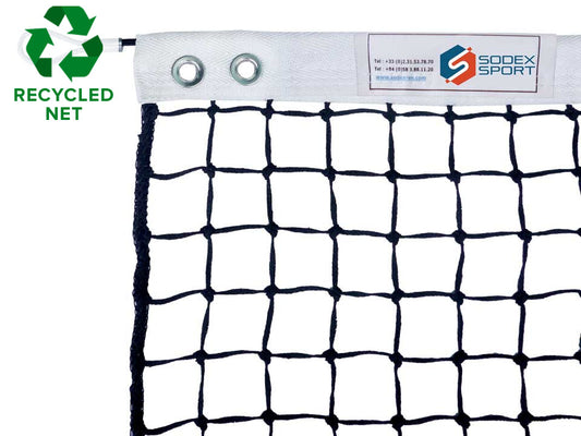 Filet de tennis recyclé, tressé Ø3mm, maille simple