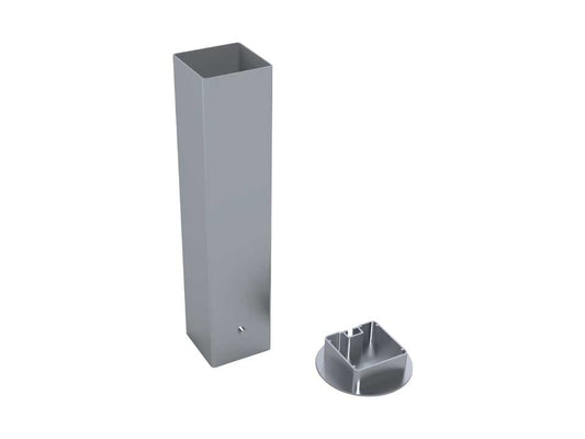 Jeu de 2 fourreaux en aluminium pour poteaux 80x80mm