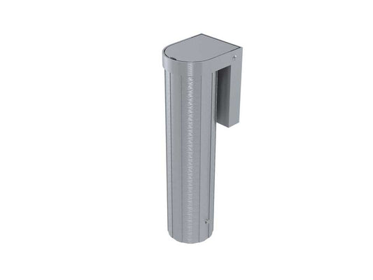 Jeu de 2 fourreaux en aluminium avec couvercle encastré pour poteaux de Ø90mm