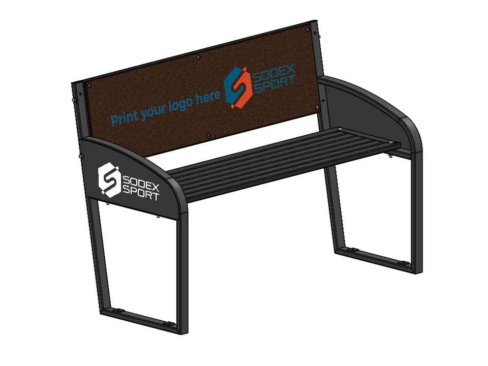 Banc personnalisable en acier galvanisé