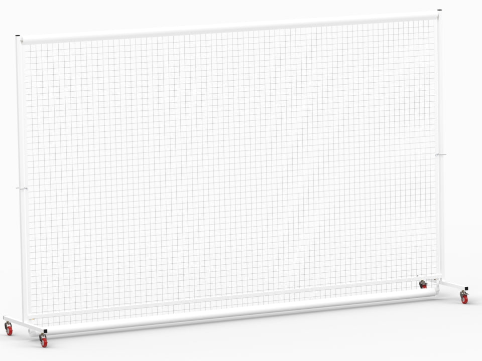 Cloison mobile avec filet pour terrain de sport