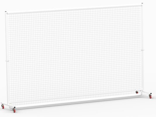 Cloison mobile avec filet pour terrain de sport