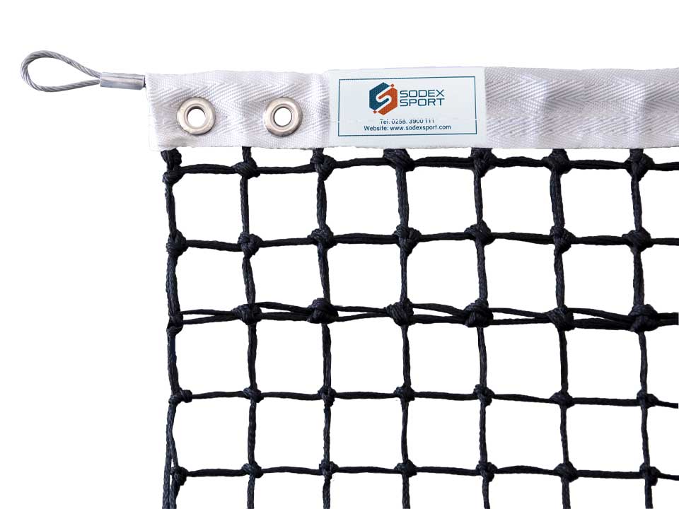 Filet de tennis tressé Ø3mm, 6 mailles doubles