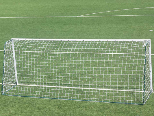 Filet de foot à 8 pour but mobile, tressé Ø3mm, 145mm maille simple. Forme Trapézoïdale