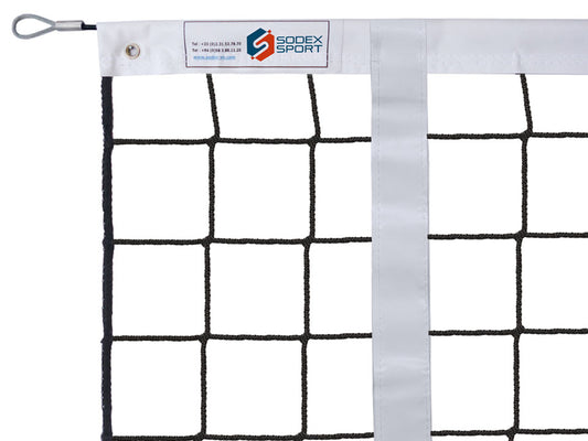 Filet de Volley, tressé 3mm, sans noeud, tension par câble en acier galvanisé