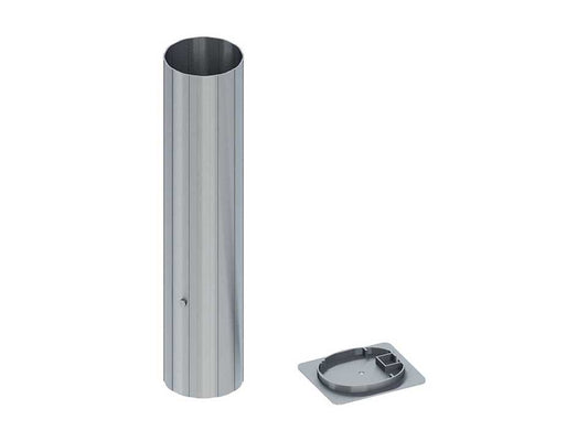 Fourreau en aluminium 102mm de diamètre