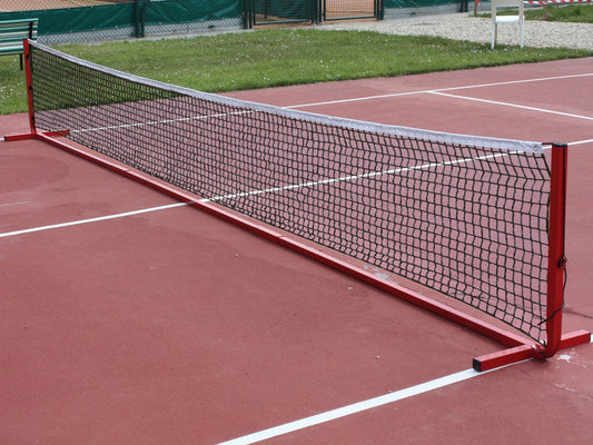 Poteaux de mini tennis mobiles en aluminium longueur 8m