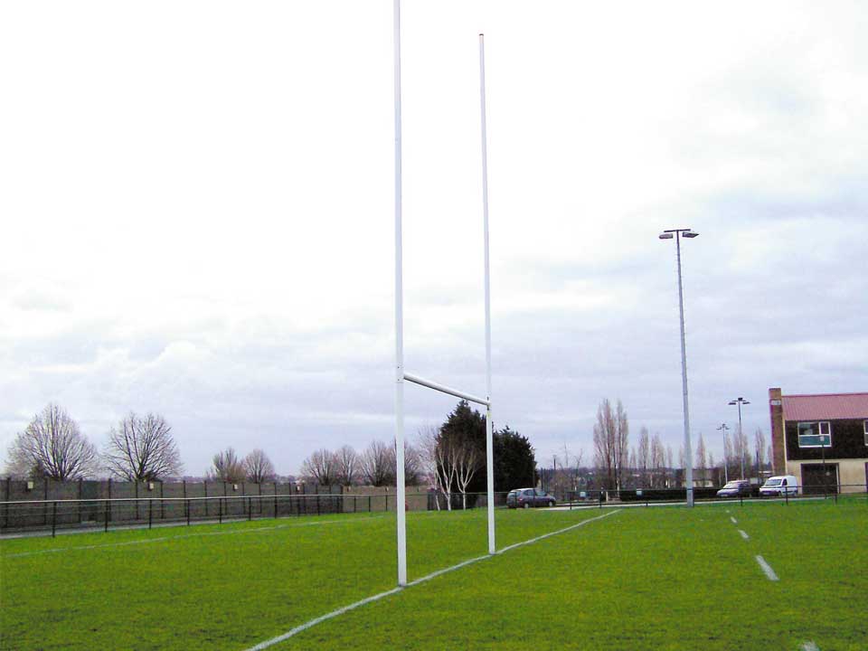 Poteaux de Rugby en aluminium sur charnière, 8m