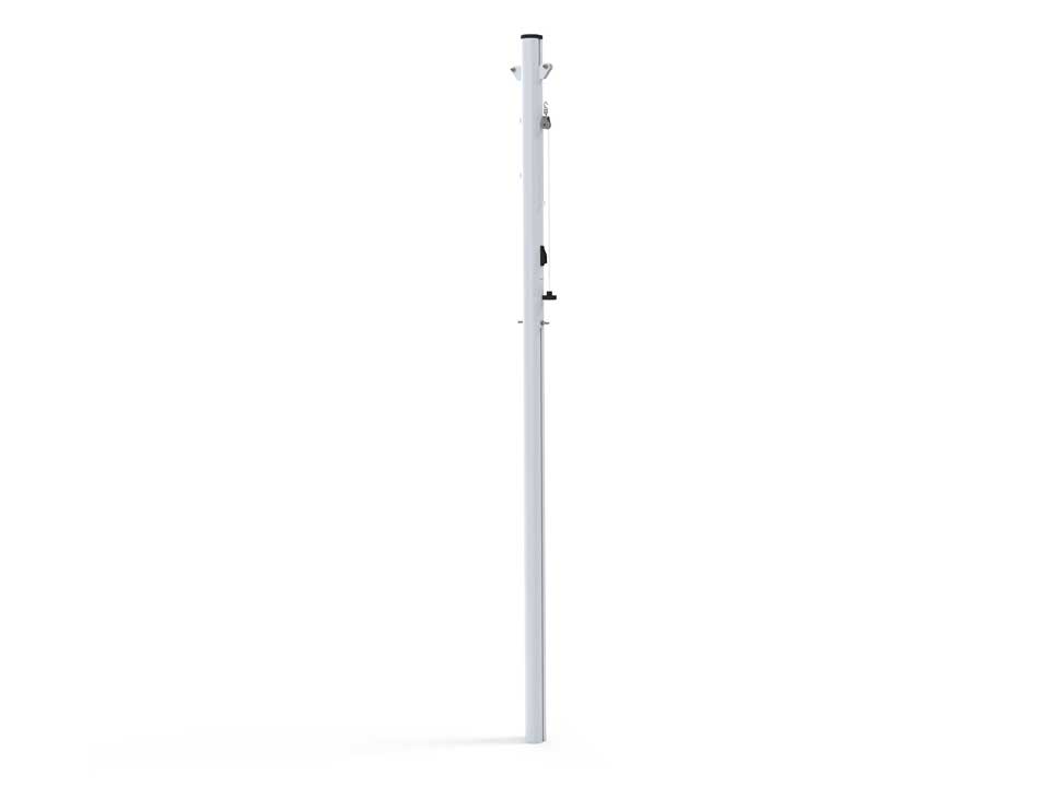 Poteau central à sceller en aluminium (tension par cabestan)