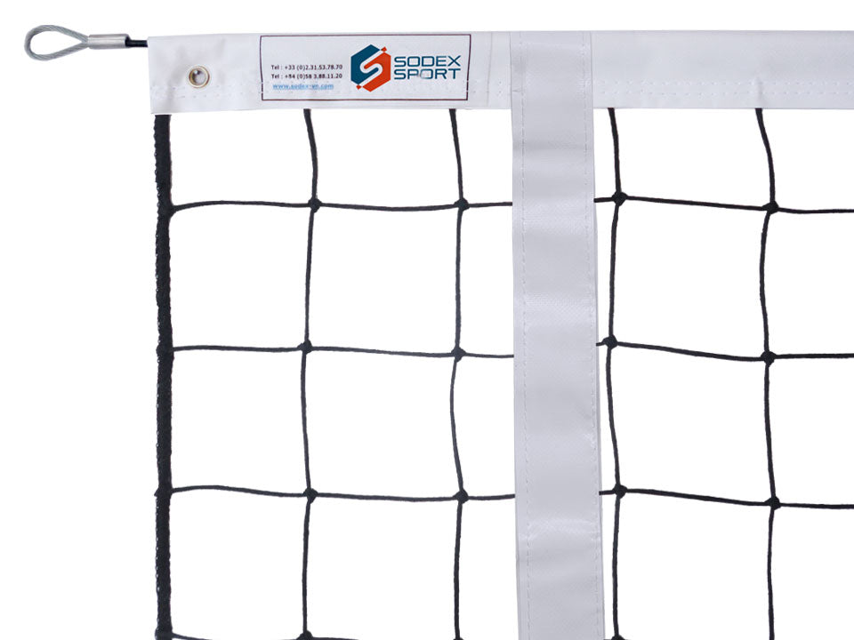 Filet de Volley, tressé 3.0, tension par câble en acier galvanisé