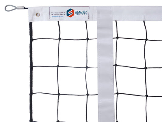 Filet de Volley, tressé 3.0, tension par câble en acier galvanisé